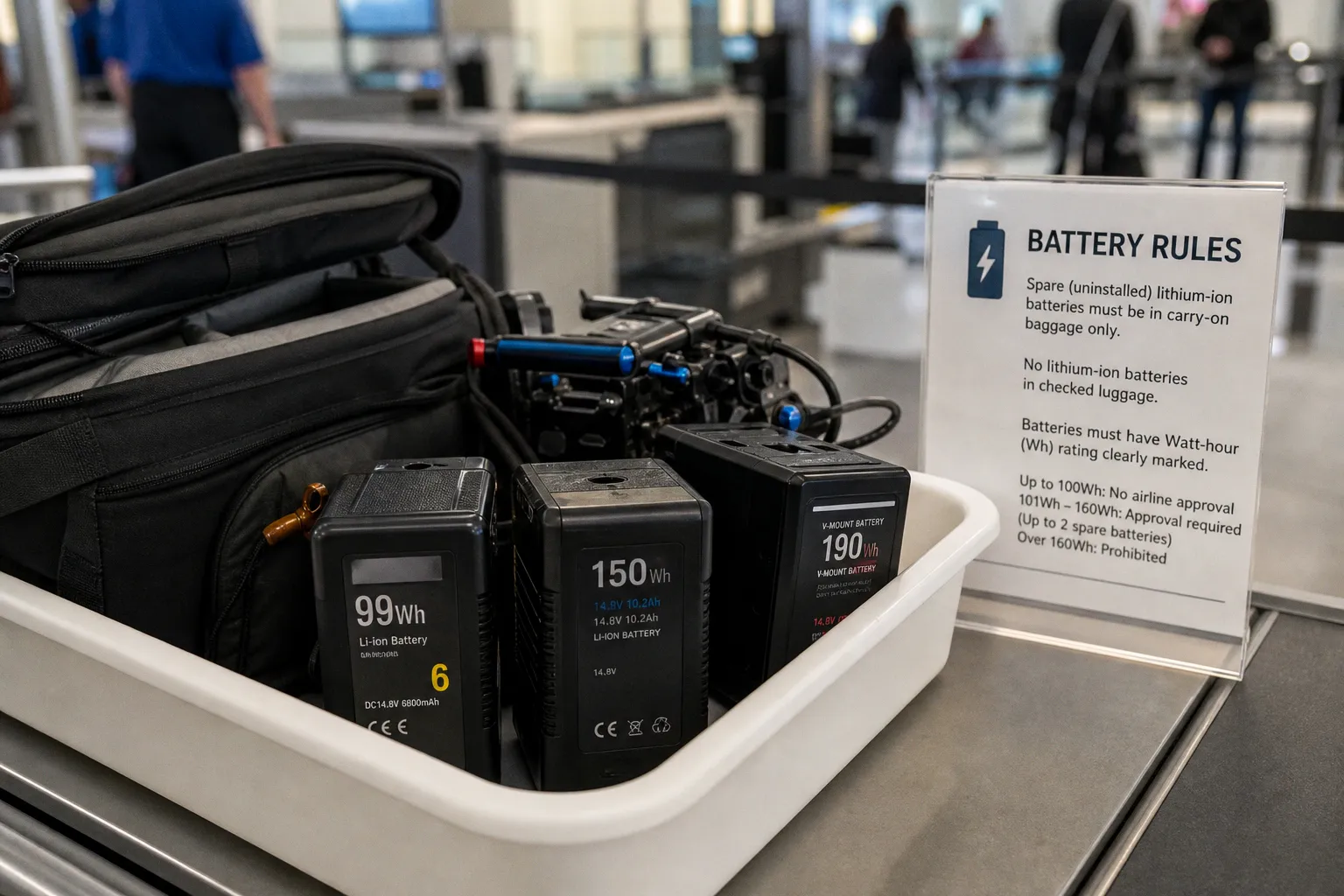 5 V-Mount Battery Specs to Compare for Airline Carry-On